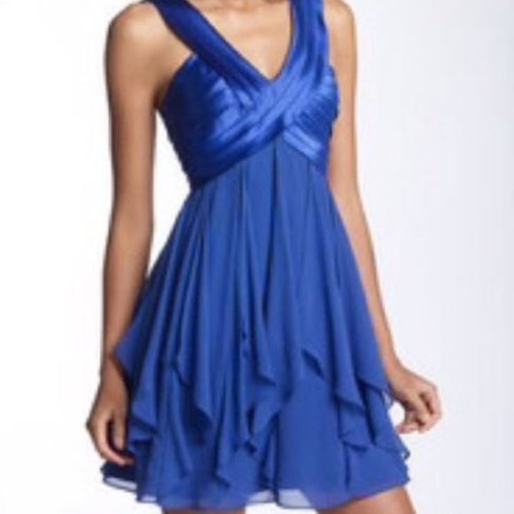 bcbg blue dress